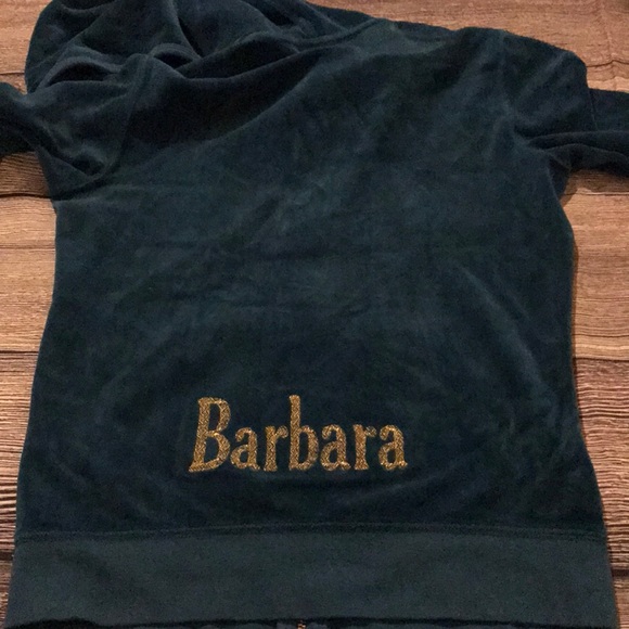 Juicy Couture Tops - Is your name Barbara? M Teal Juicy Couture hoodie